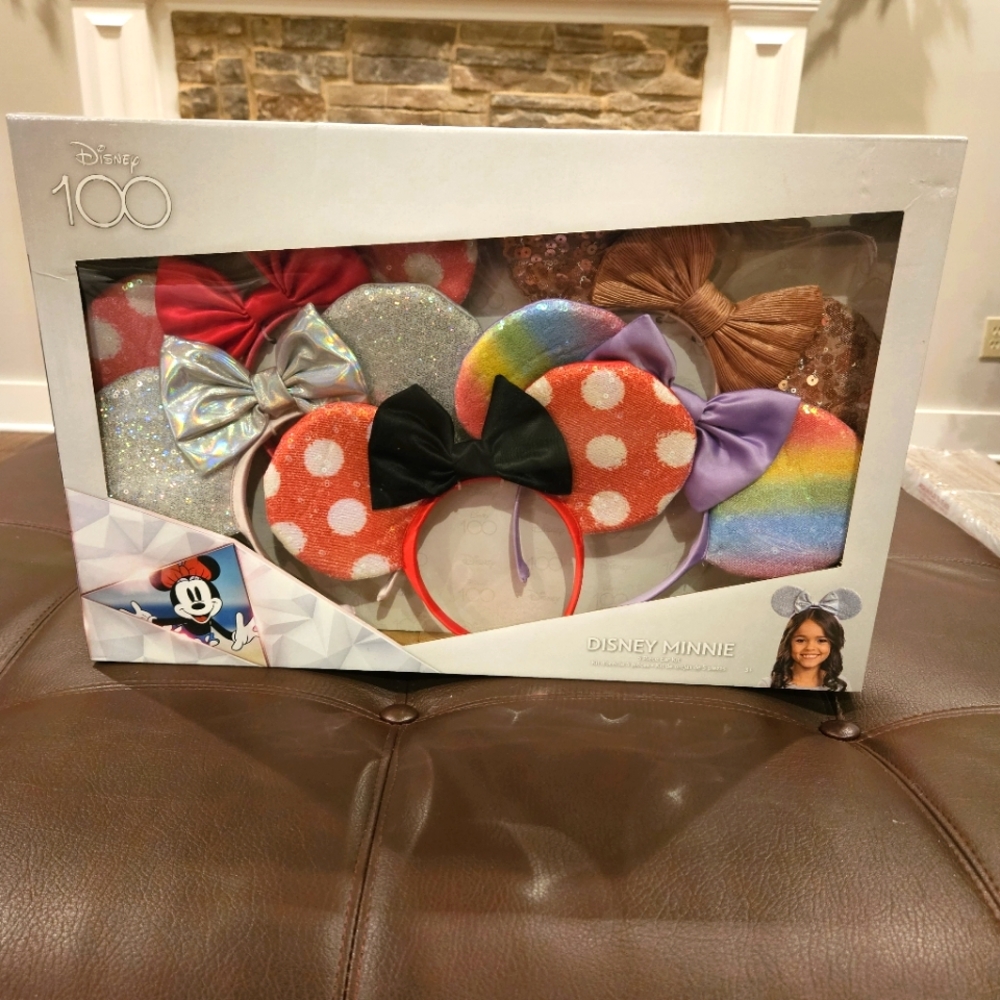 Disney 100th Anniversary‎ 5 Piece Mickey Minnie Ears girls headbands new